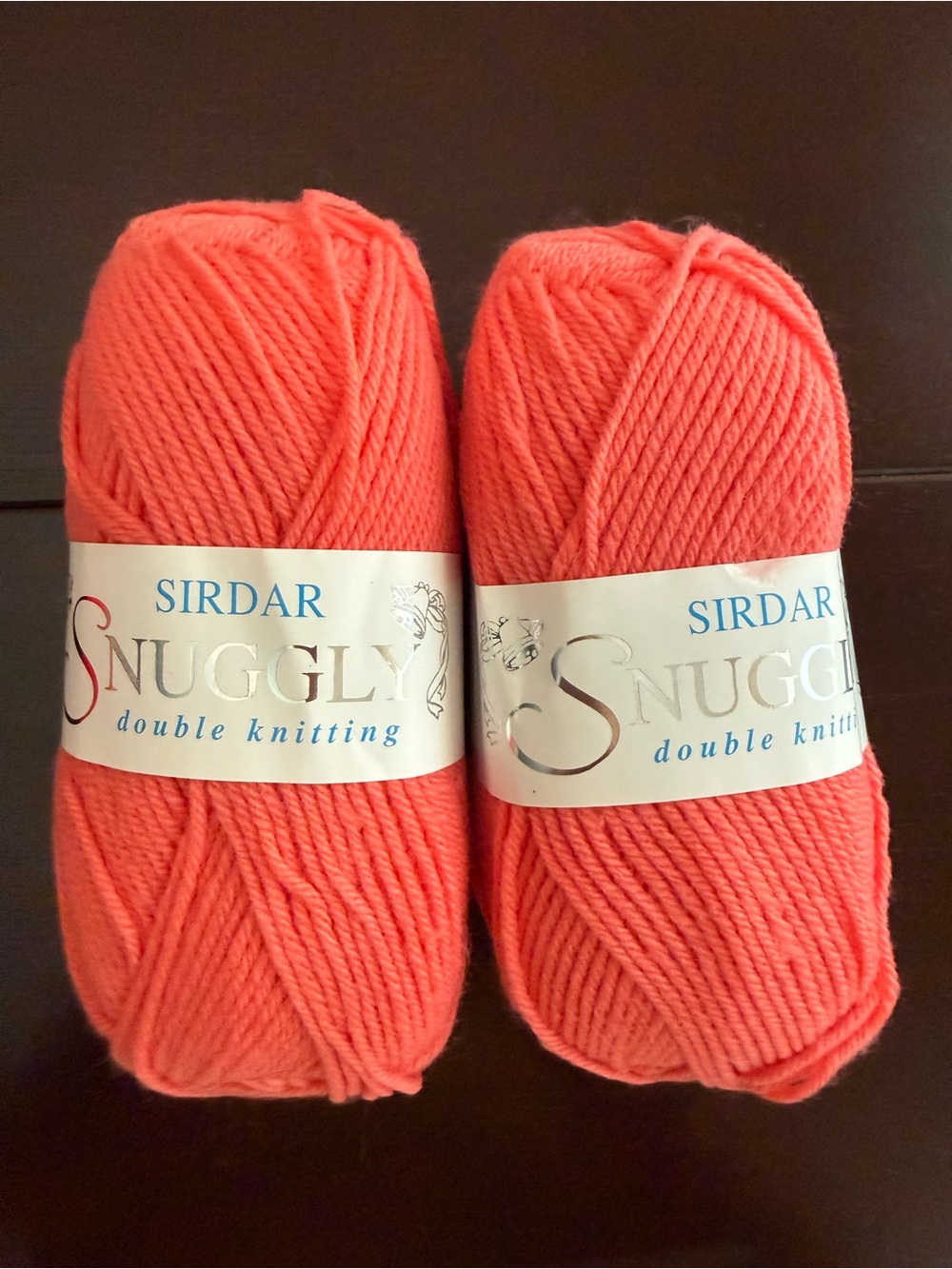 Sirdar Snuggly Double Knitting Yarn in Peach 2 Skeins